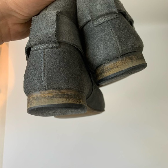 Steven By Steve Madden Robbyn Ankle Bootie Size 9 Leather Gray - Picture 11 of 15